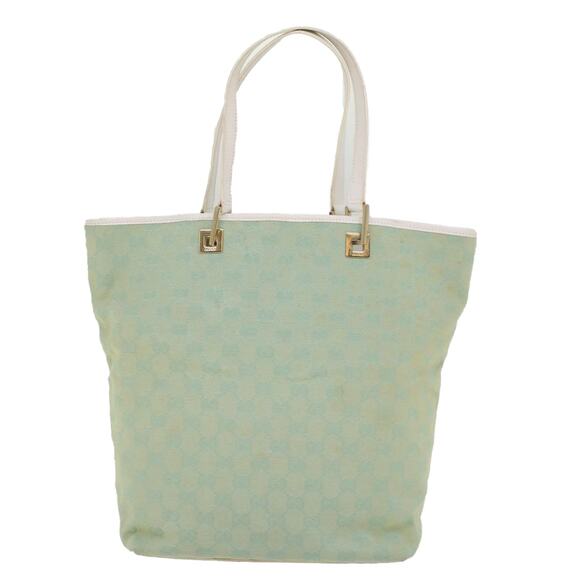 GUCCI GG Canvas Tote Bag Light Blue 002 002 - Picture 2 of 16